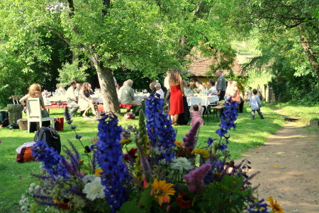 Im Garten von  Weingut Aust, Radebeul